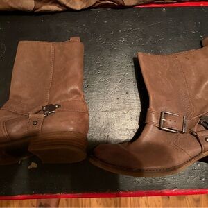 Brown Leather Ankle Boots